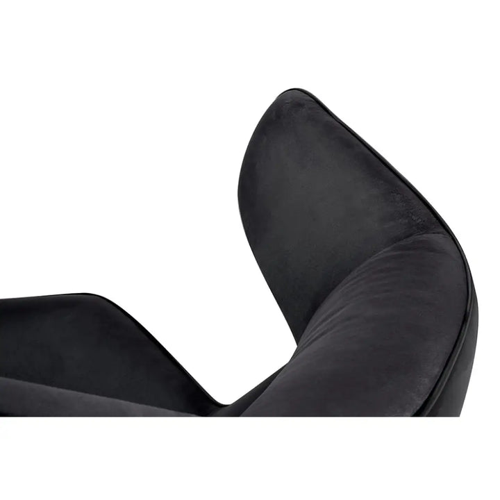 Fåtölj - VITA VELVET, svart ekoläder – produktbild av [MGO] Import King Home från King Home | Arvande