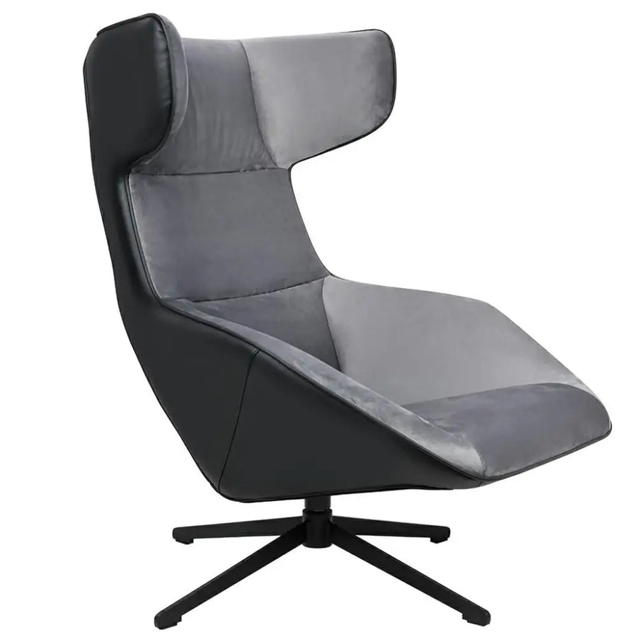 Fåtölj - VITA VELVET, svart ekoläder – produktbild av [MGO] Import King Home från King Home | Arvande