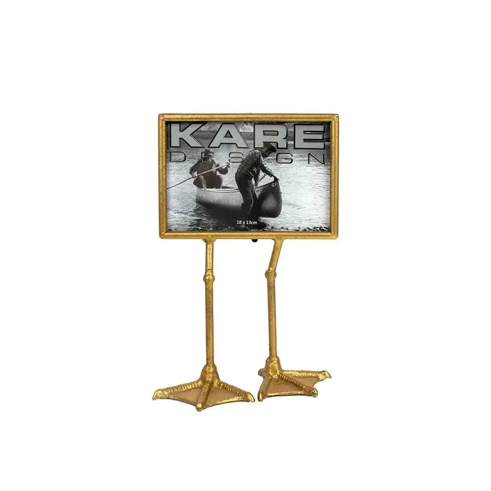 Fotoram KARE DESIGN - DUCK FEET HORISONTAL, 13x18cm, guld - produktbild av Dekoration från Kare Design | Arvande