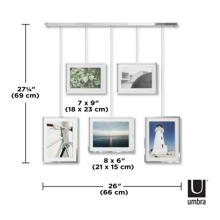 Fotoram UMBRA - EXHIBIT, chrome – produktbild av Ramar från Umbra | Arvande