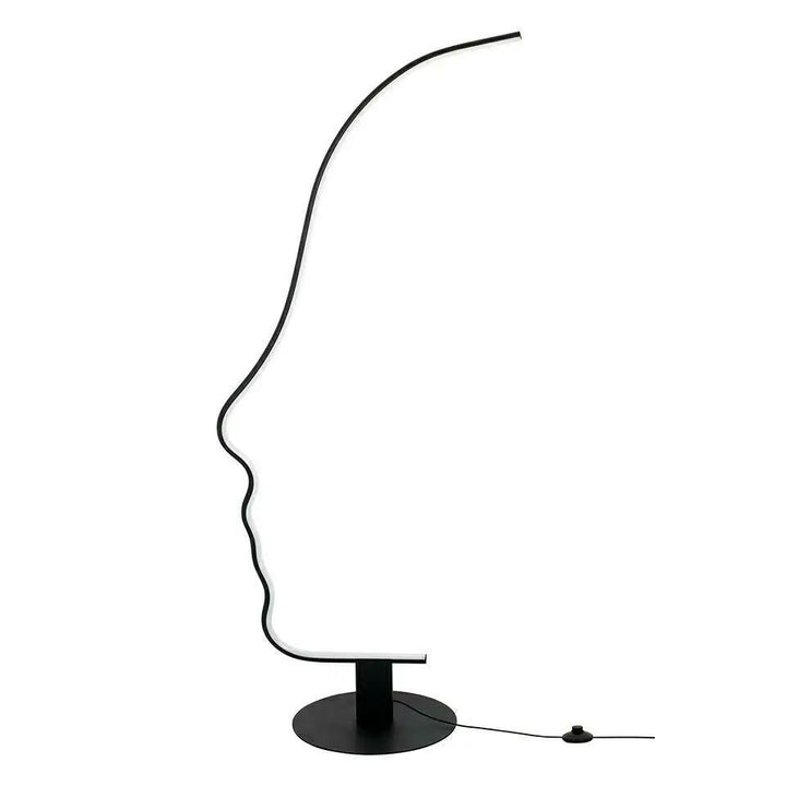 Golvlampa - FACE FLOOR, svart - produktbild av Golvlampor från King Home | Arvande