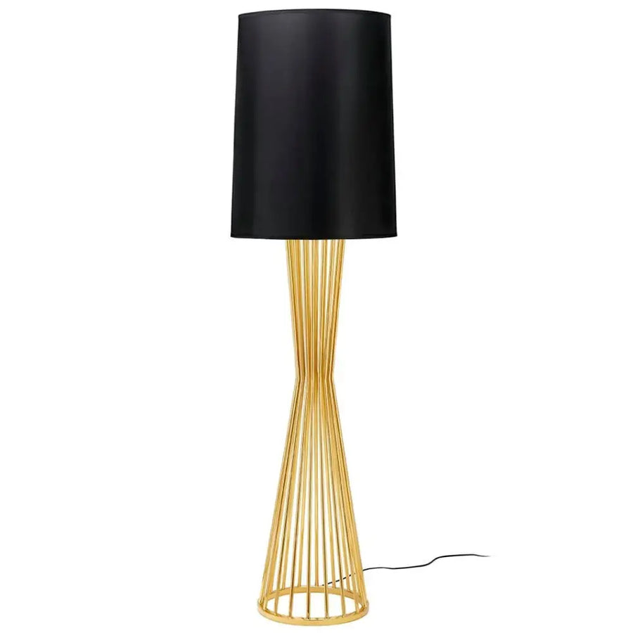 Golvlampa - HOLMES, guld / svart - produktbild av Nyheter ej översatt från King Home | Arvande