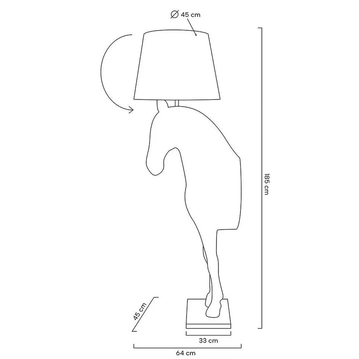 Golvlampa - HORSE STAND M, vit – produktbild av Nyheter ej översatt från King Home | Arvande