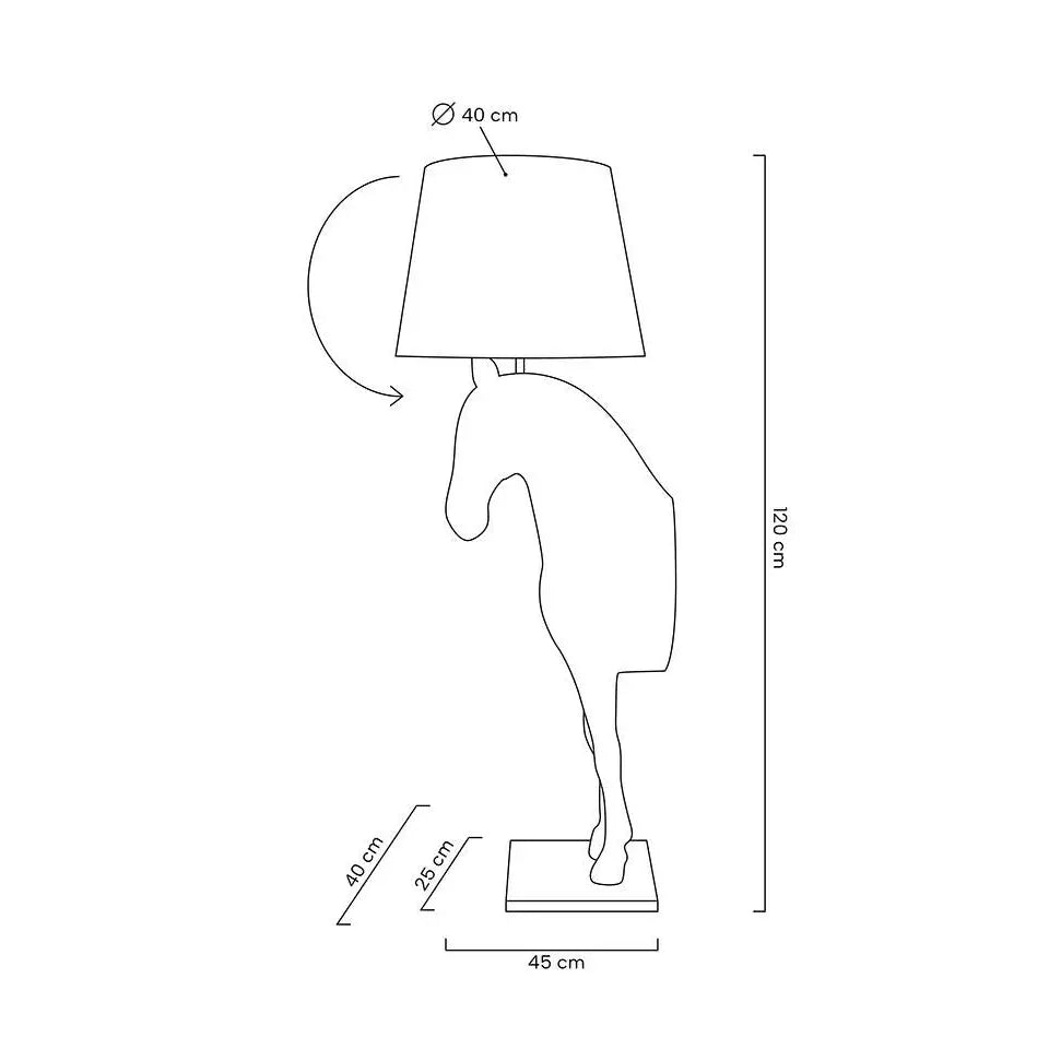 Golvlampa - HORSE STAND S, svart - produktbild av Nyheter från King Home | Arvande