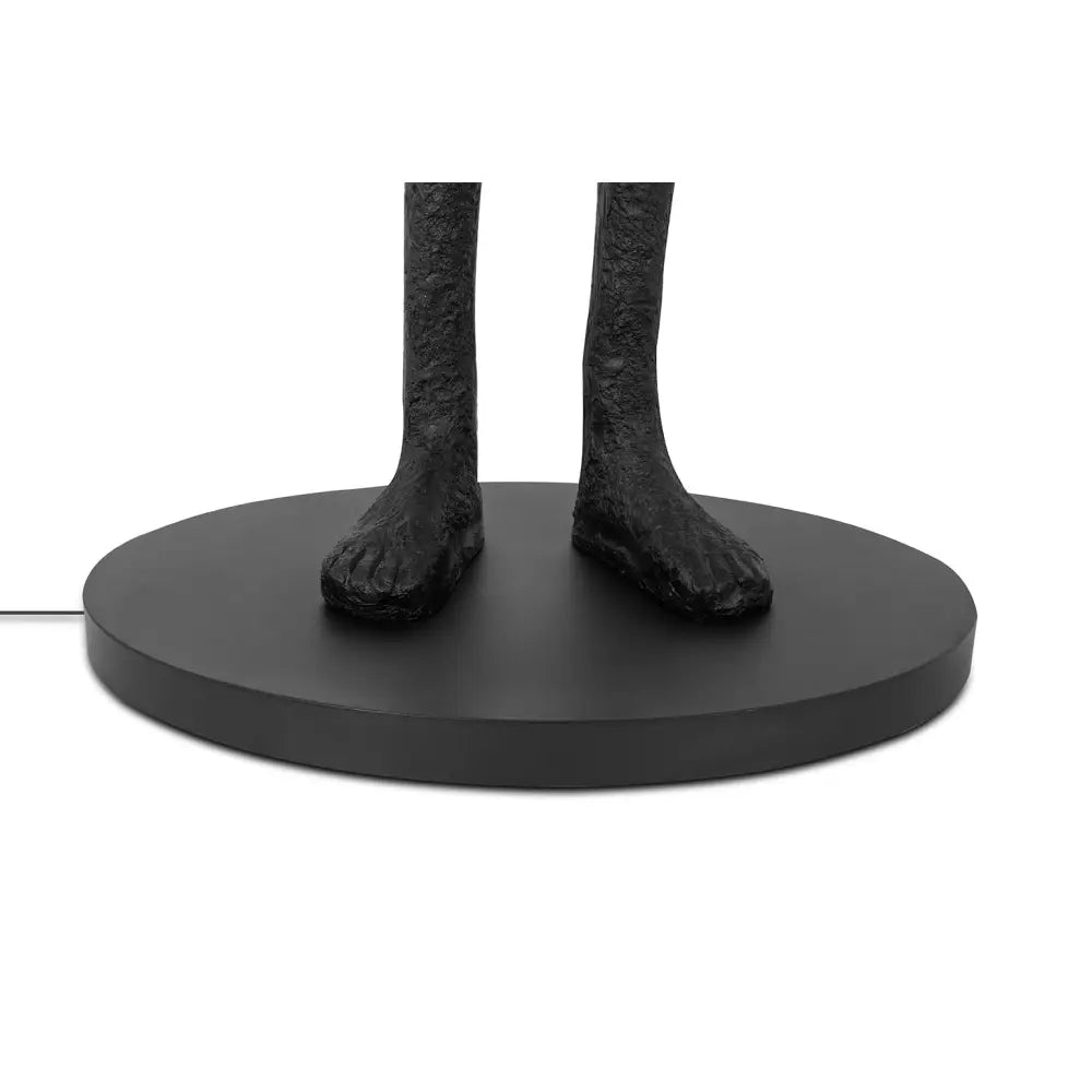 Golvlampa - HUMAN CIRCULO, svart / glasfiber - produktbild av Nyheter ej översatt från King Home | Arvande