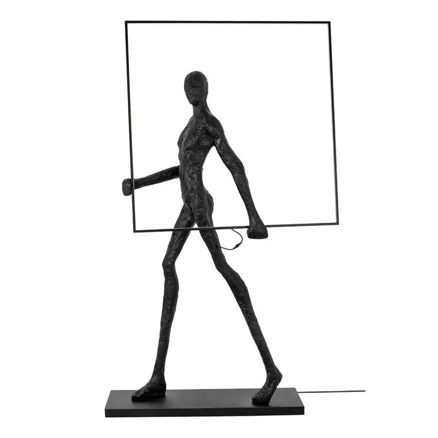 Golvlampa - HUMAN SQUARE, svart - produktbild av Golvlampor från King Home | Arvande