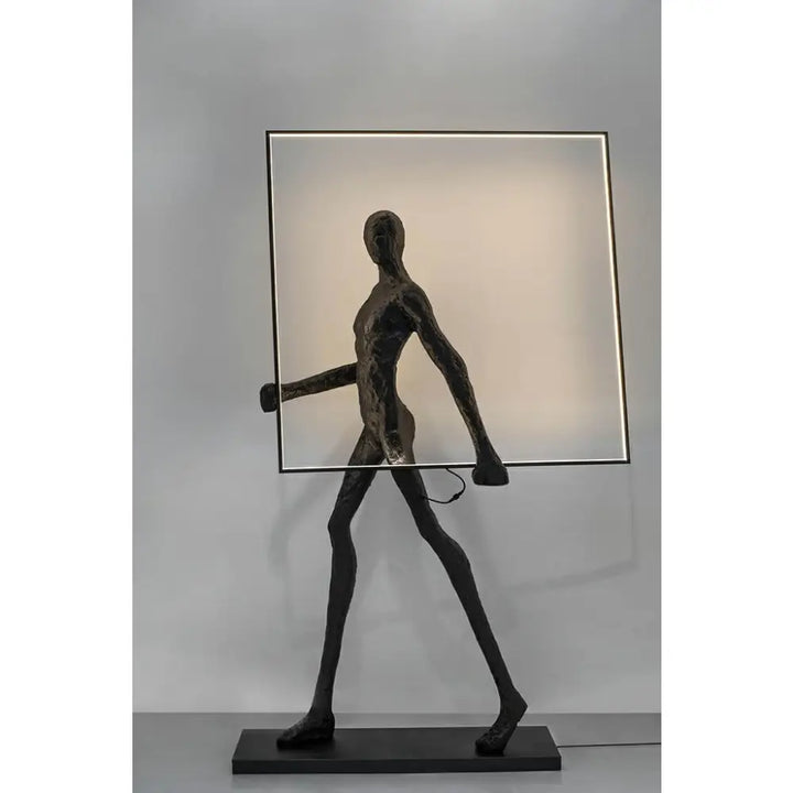 Golvlampa - HUMAN SQUARE, svart - produktbild av Golvlampor från King Home | Arvande