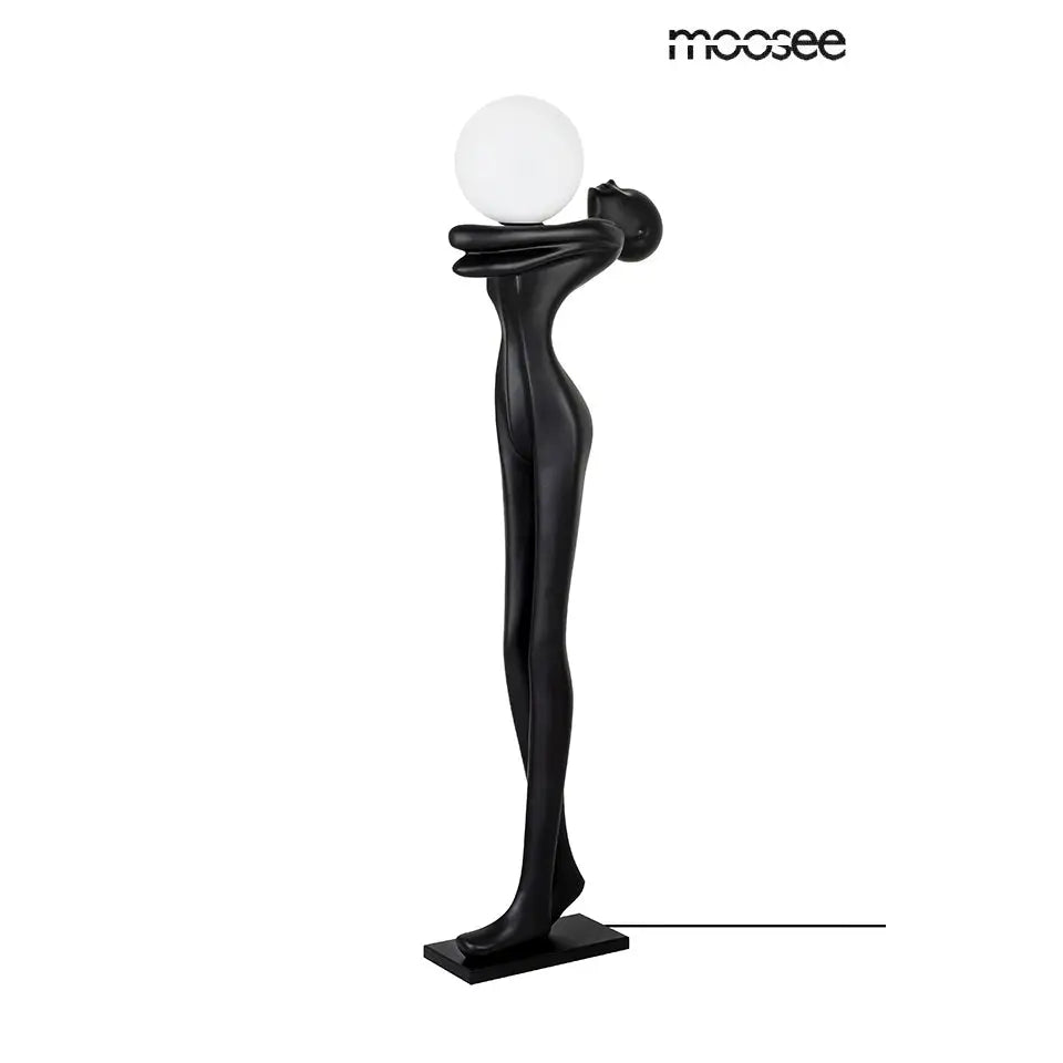 Golvlampa MOOSEE - HUMAN MOON, svart - produktbild av Golvlampor från Moosee | Arvande