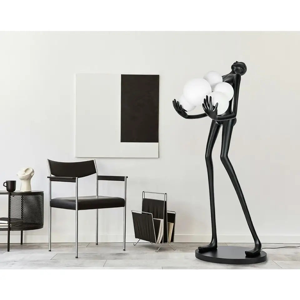 Golvlampa MOOSEE - HUMAN PREMIUM, svart - produktbild av Golvlampor från King Home | Arvande