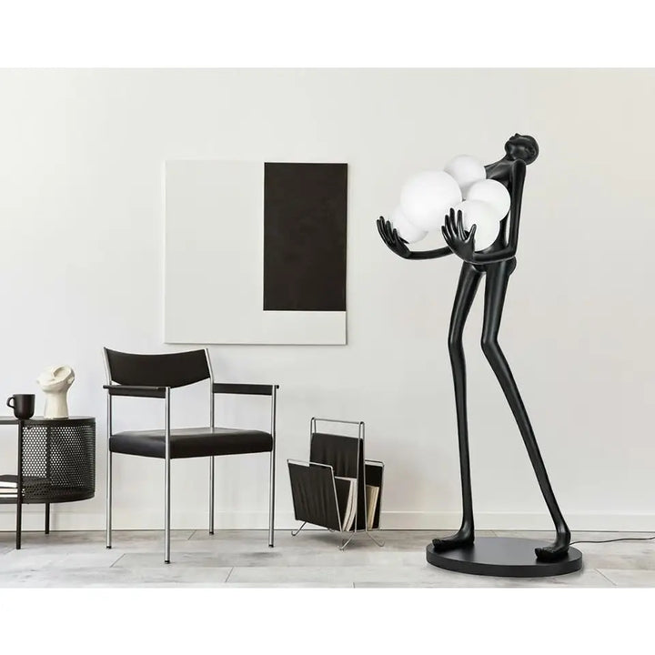 Golvlampa MOOSEE - HUMAN PREMIUM, svart - produktbild av Golvlampor från King Home | Arvande