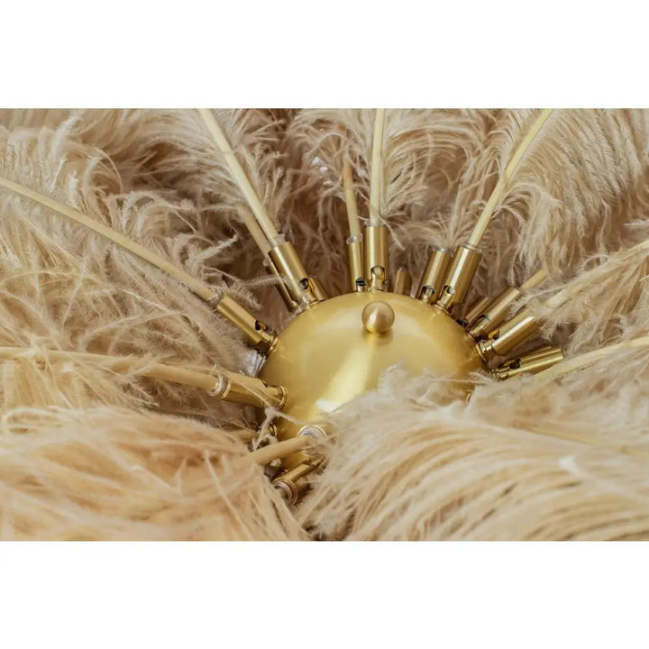 Golvlampa - TIFFANY 175, beige/guld - produktbild av Nyheter från King Home | Arvande