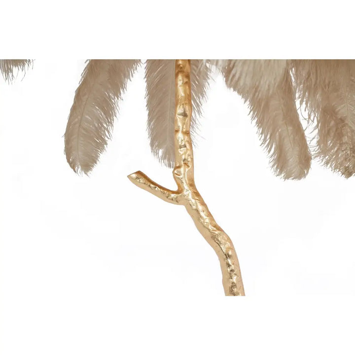 Golvlampa - TIFFANY 175, beige/guld - produktbild av Nyheter från King Home | Arvande