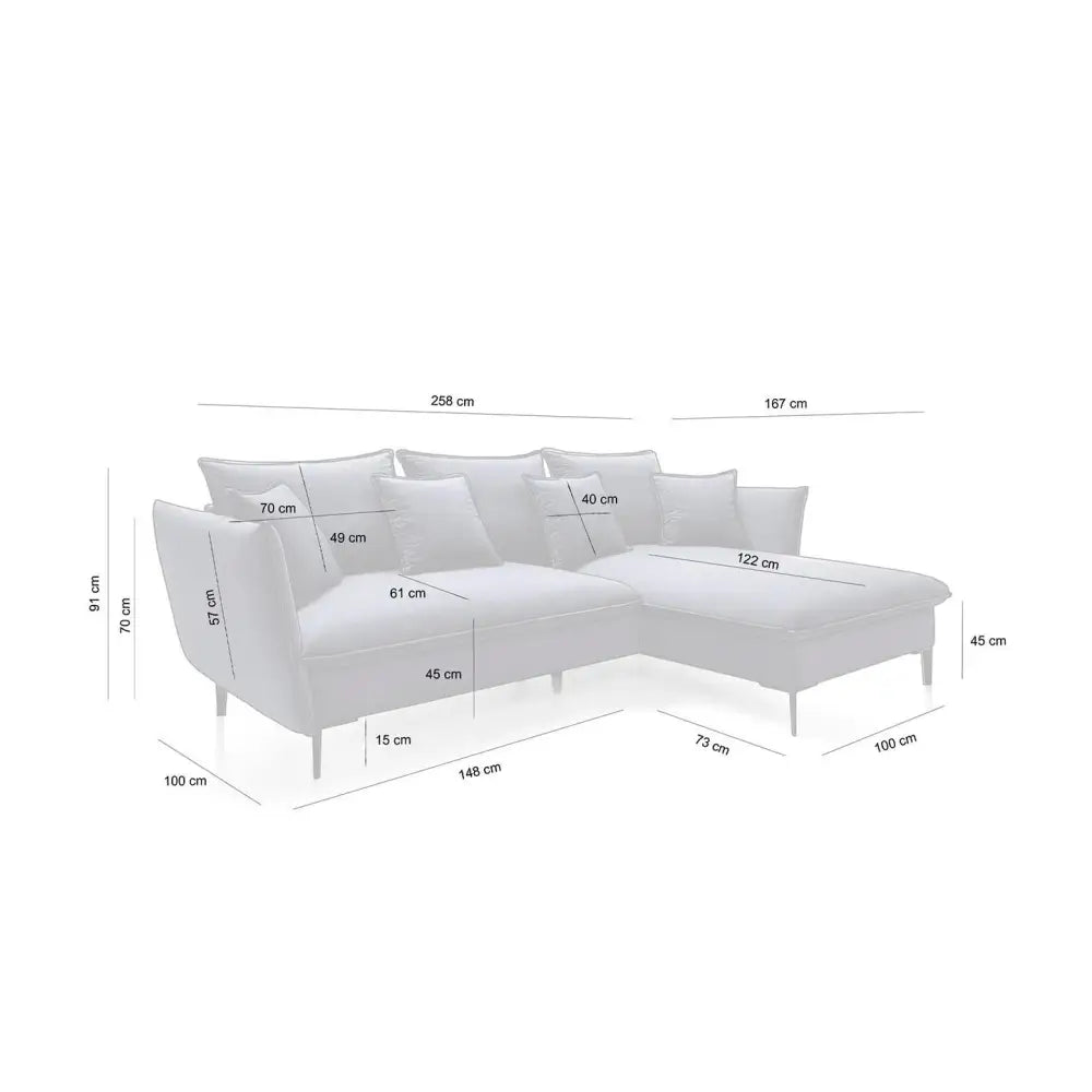Hörnsoffa - GEMA, valbart tyg & färg (grupp 1) - produktbild av Special order items från King Home | Arvande