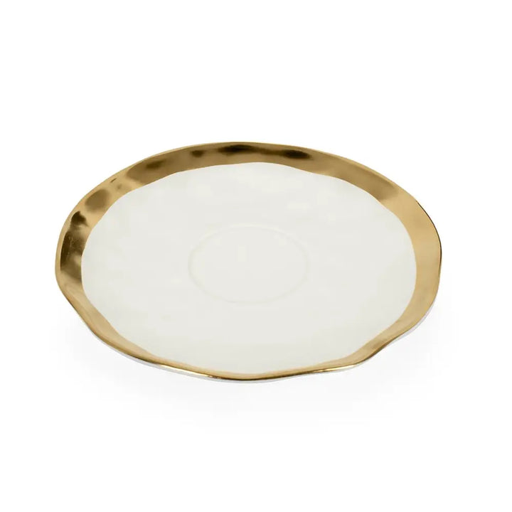Kaffekopp KARE DESIGN - BELL, vit/guld 2-Set – produktbild av Inredning från Kare Design | Arvande