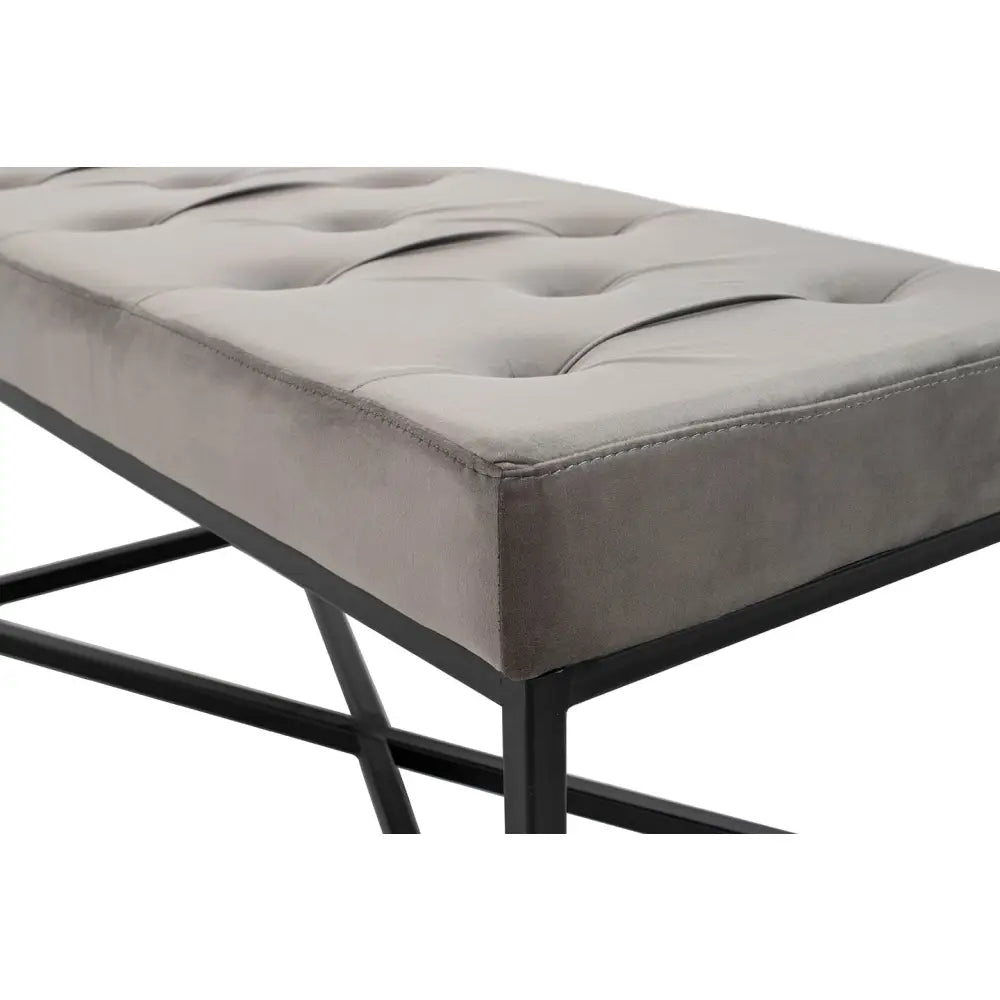 KARE bänk CROSSOVER 90x40 cm grå - produktbild av Nyheter ej översatt från Kare Design | Arvande