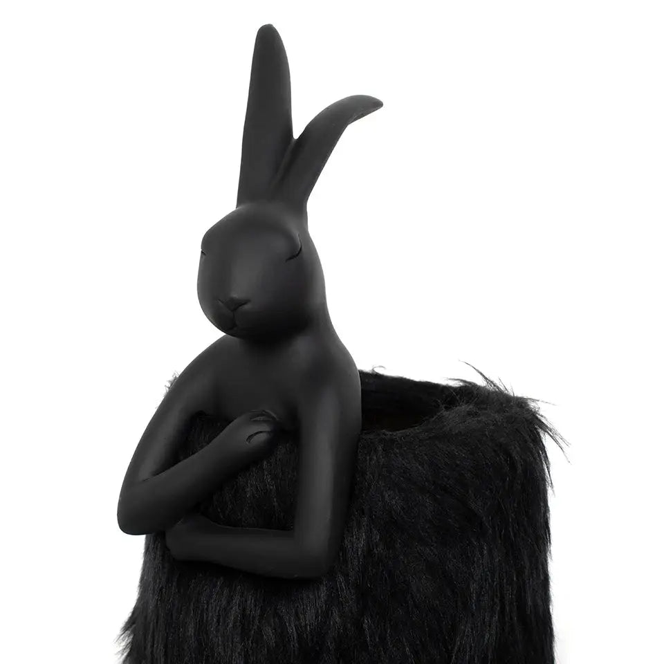 KARE bordslampa RABBIT FUR 50 cm svart - produktbild av Nyheter KINGHOME ej översatt från Kare Design | Arvande