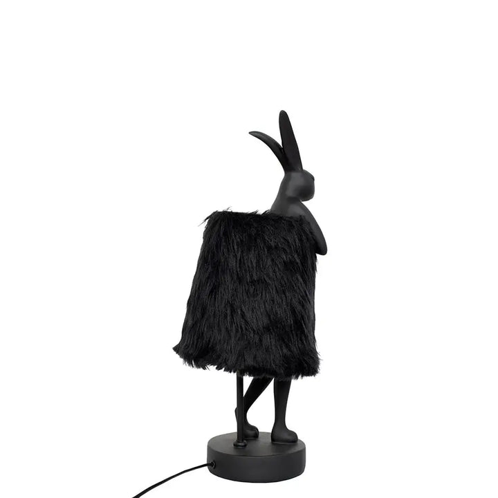 KARE bordslampa RABBIT FUR 50 cm svart - produktbild av Nyheter KINGHOME ej översatt från Kare Design | Arvande