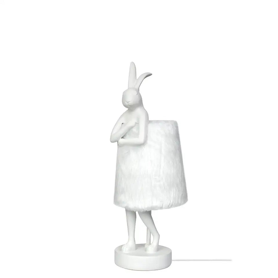 KARE bordslampa RABBIT FUR 50 cm vit - produktbild av Nyheter KINGHOME ej översatt från Kare Design | Arvande