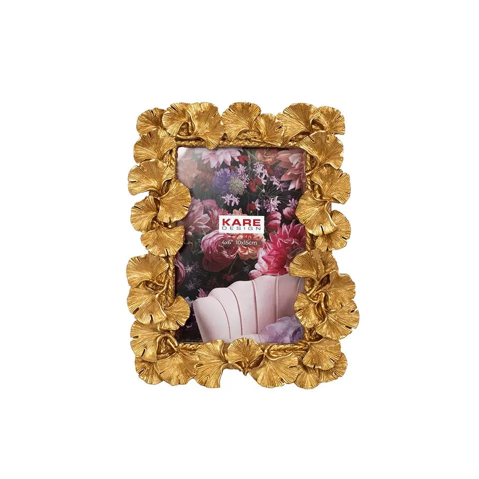 KARE Fotoram GINKGO LEAF 17x20 cm guld - produktbild av Nyheter KINGHOME ej översatt från Kare Design | Arvande