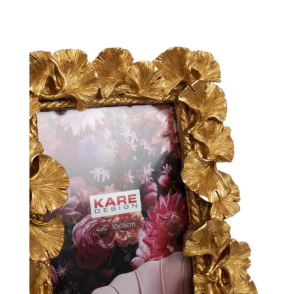 KARE Fotoram GINKGO LEAF 17x20 cm guld - produktbild av Nyheter KINGHOME ej översatt från Kare Design | Arvande