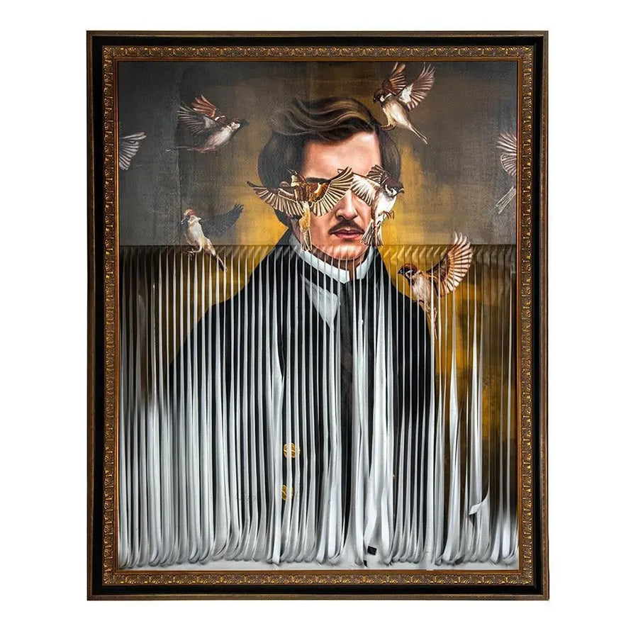 KARE målning GENTLEMAN CUTS 130x163 cm - produktbild av Nyheter ej översatt från Kare Design | Arvande