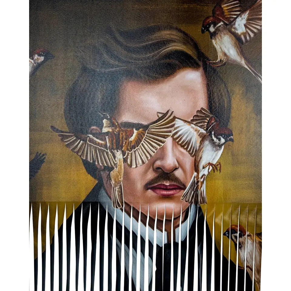 KARE målning GENTLEMAN CUTS 130x163 cm - produktbild av Nyheter ej översatt från Kare Design | Arvande