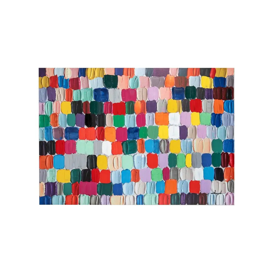 KARE målning TOUCHED COLORFUL DOTS 200x140 cm – produktbild av Nyheter ej översatt från Kare Design | Arvande