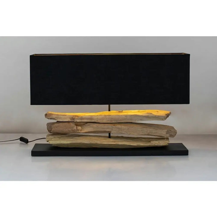 KARE NATURE bordslampa 80 x 52 cm svart och trä - produktbild av Nyheter ej översatt från Kare Design | Arvande