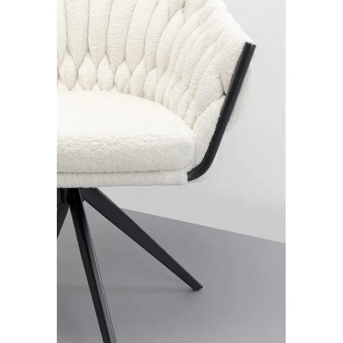 KARE snurrstol KNOT BOUCLE – produktbild av Nyheter ej översatt från Kare Design | Arvande