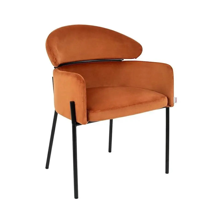 KARE stol ALEXIA Sammet orange - produktbild av Nyheter ej översatt från Kare Design | Arvande