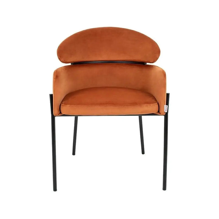 KARE stol ALEXIA Sammet orange - produktbild av Nyheter ej översatt från Kare Design | Arvande