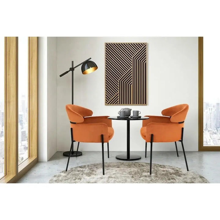 KARE stol ALEXIA Sammet orange - produktbild av Nyheter ej översatt från Kare Design | Arvande