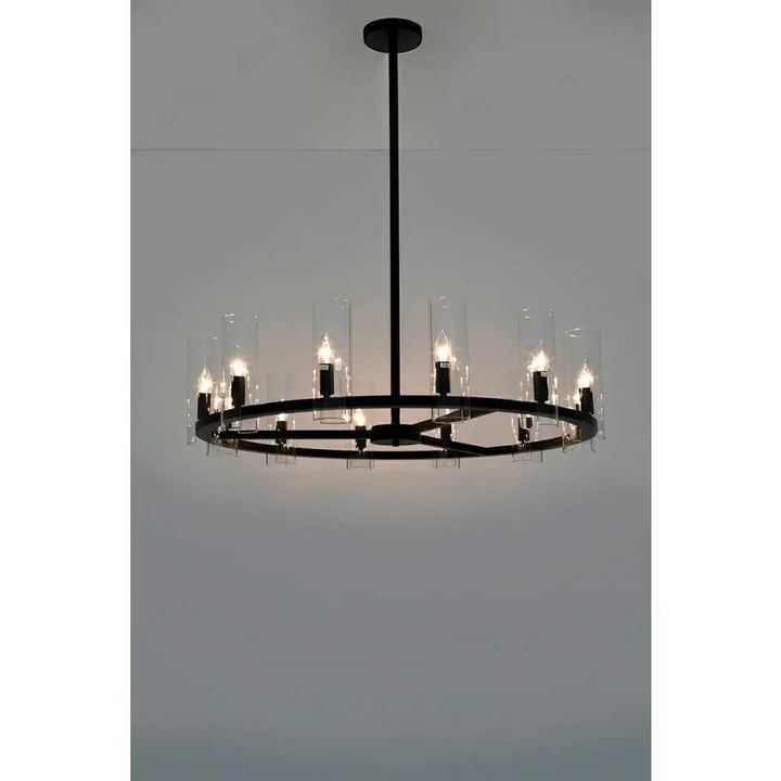 KARE taklampa CANDEL CROWN svart - glasskärmar - produktbild av Nyheter ej översatt från Kare Design | Arvande