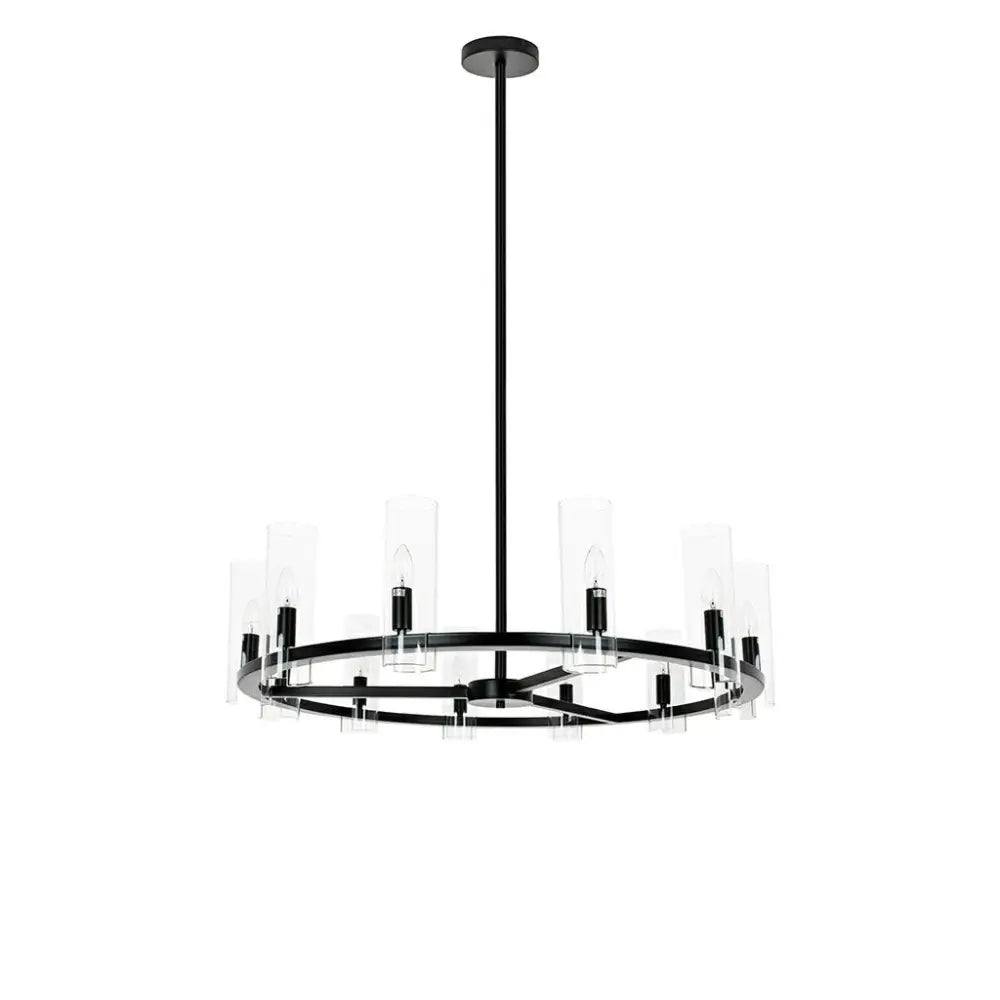 KARE taklampa CANDEL CROWN svart - glasskärmar - produktbild av Nyheter ej översatt från Kare Design | Arvande