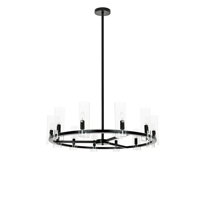 KARE taklampa CANDEL CROWN svart - glasskärmar - produktbild av Nyheter ej översatt från Kare Design | Arvande