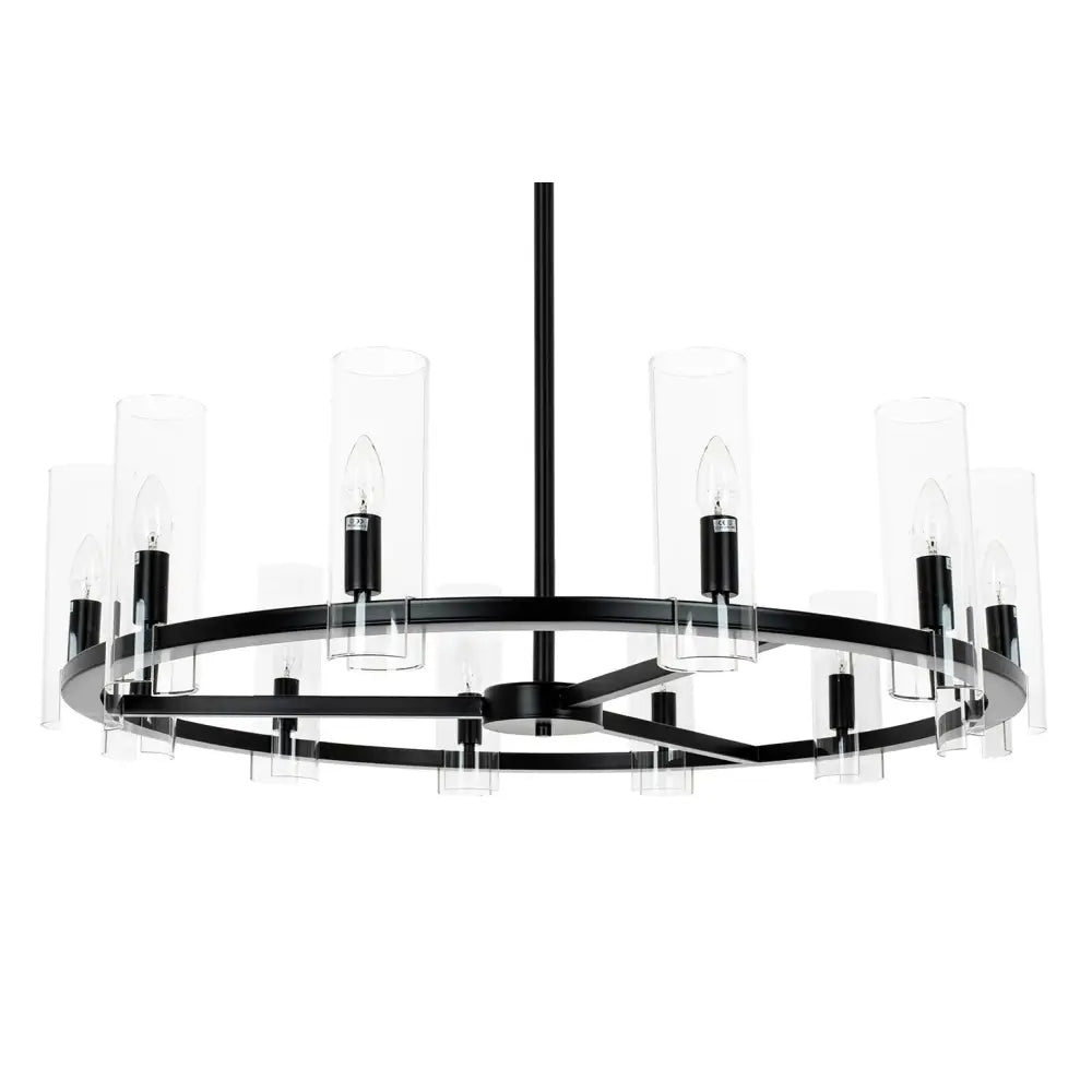 KARE taklampa CANDEL CROWN svart - glasskärmar - produktbild av Nyheter ej översatt från Kare Design | Arvande