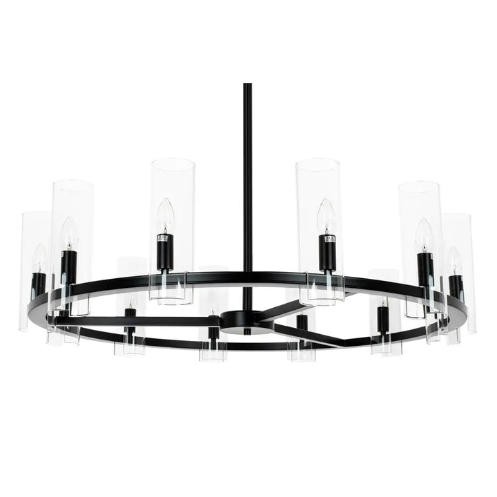 KARE taklampa CANDEL CROWN svart - glasskärmar - produktbild av Nyheter ej översatt från Kare Design | Arvande