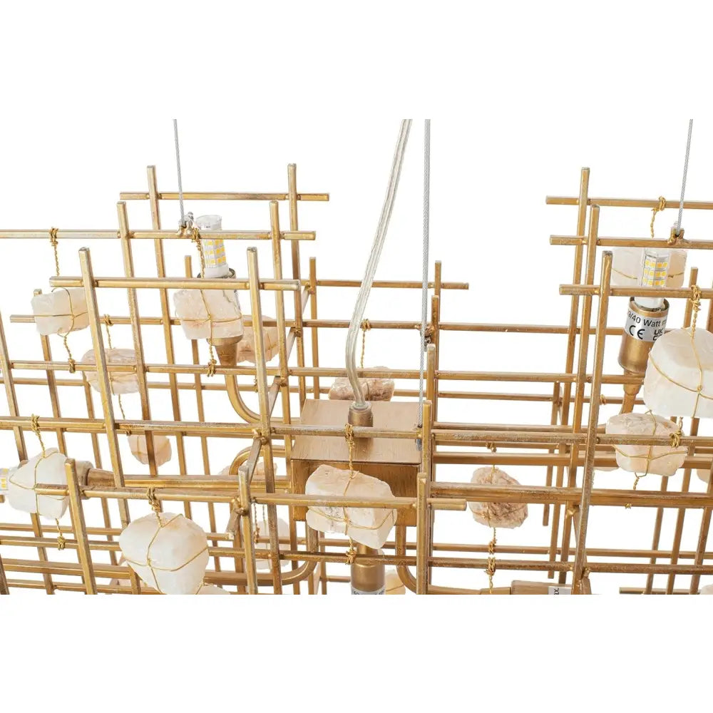 KARE taklampa STONE MOBILE guld 100 x 61 cm – produktbild av Nyheter ej översatt från Kare Design | Arvande