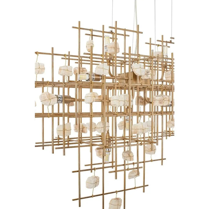 KARE taklampa STONE MOBILE guld 100 x 61 cm – produktbild av Nyheter ej översatt från Kare Design | Arvande
