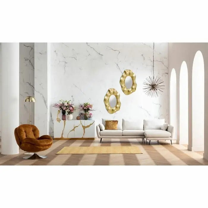 KARE väggspegel RILEY 150x98 cm guld – produktbild av Nyheter ej översatt från Kare Design | Arvande
