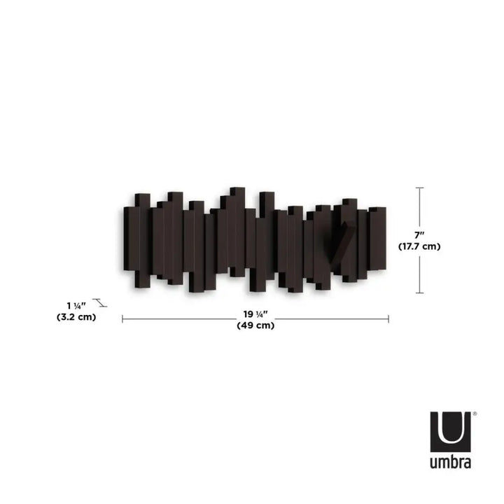 Klädhängare UMBRA - STICKS, espresso – produktbild av Hängare & hållare från Umbra | Arvande