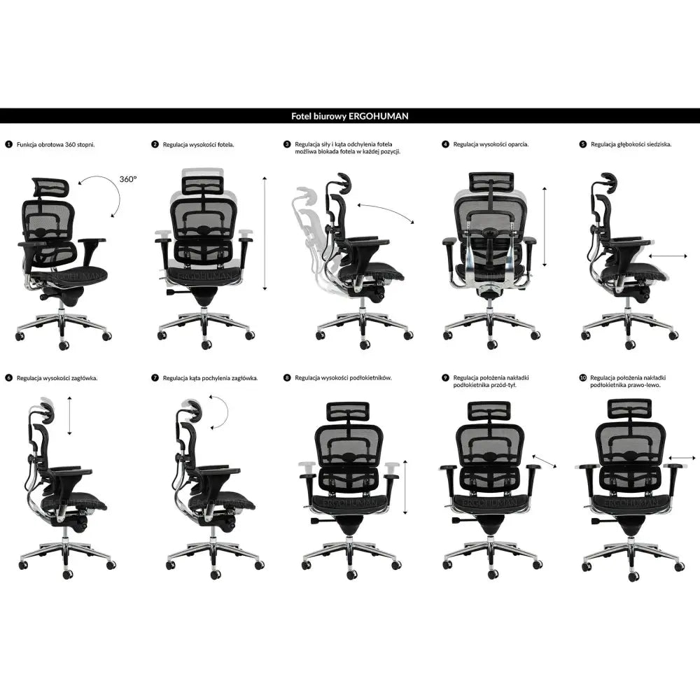 Kontorsstol - ERGO, Ergonimisk, Svart - produktbild av [MGO] Import King Home från King Home | Arvande