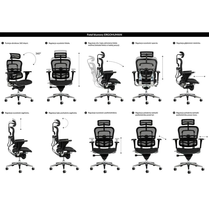Kontorsstol - ERGO, Ergonimisk, Svart - produktbild av [MGO] Import King Home från King Home | Arvande