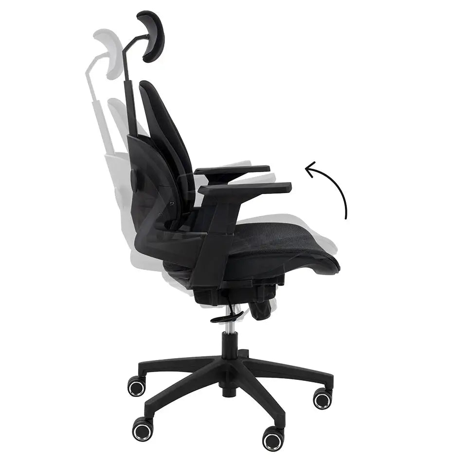 Kontorsstol - VENTILER, Ergonomisk, Svart – produktbild av [MGO] Import King Home från King Home | Arvande