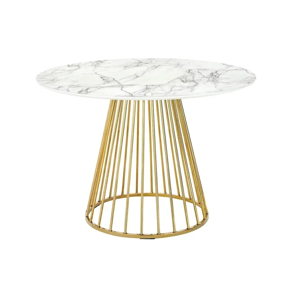 Matbord - GLAM MARBLE 110, guld - produktbild av Nyheter ej översatt från King Home | Arvande