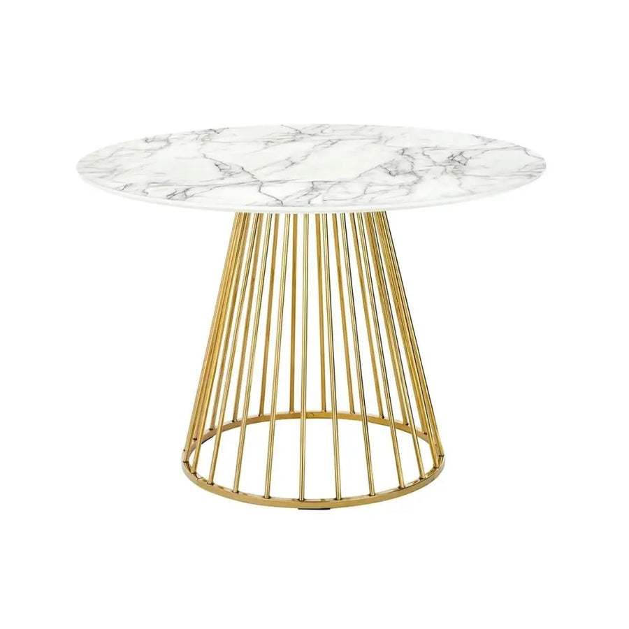 Matbord - GLAM MARBLE 110, guld - produktbild av Nyheter ej översatt från King Home | Arvande