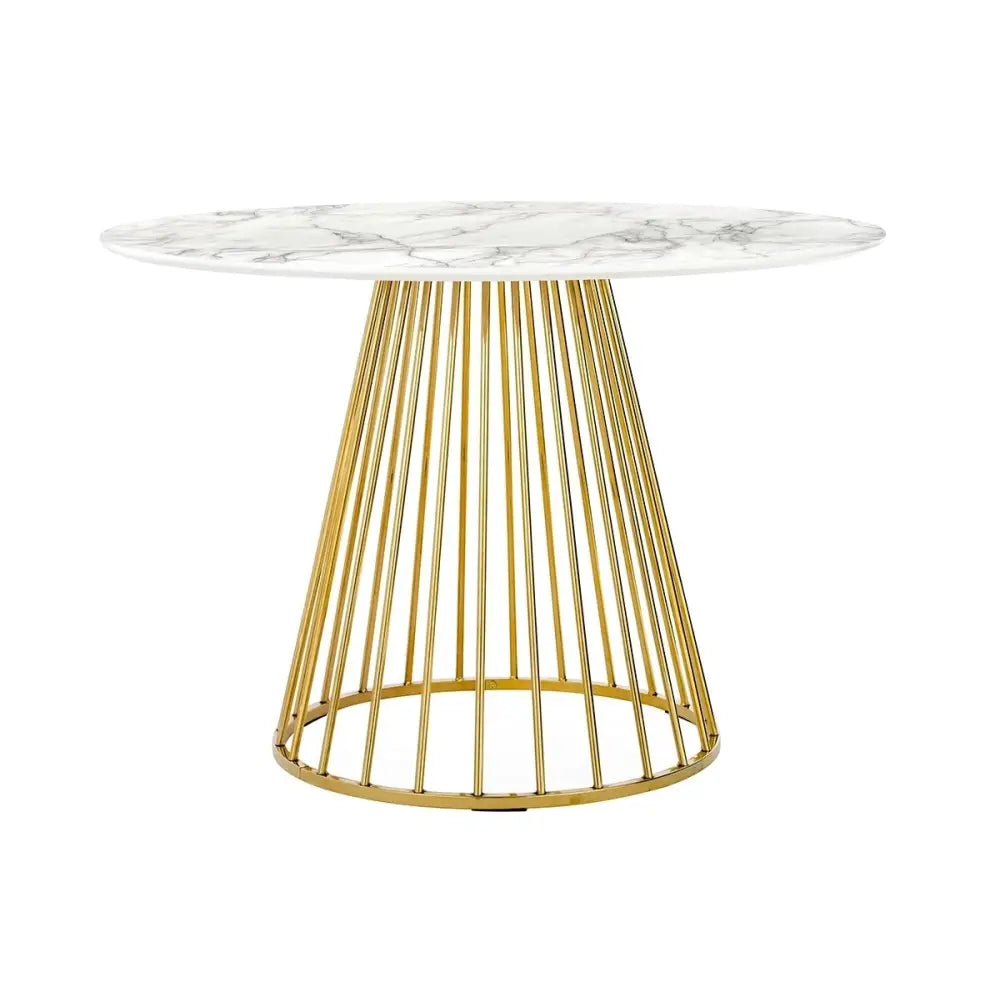 Matbord - GLAM MARBLE 110, guld - produktbild av Nyheter ej översatt från King Home | Arvande