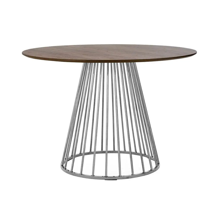 Matbord - GLAM WALNUT 110, chrome - produktbild av Matbord från King Home | Arvande