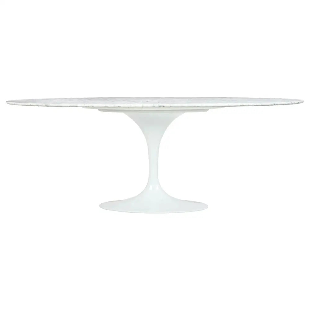 Matbord - TULIP ELLIPSE MARBLE, italiensk Carrara-marmor - produktbild av Matbord från King Home | Arvande
