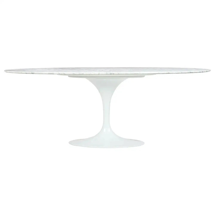 Matbord - TULIP ELLIPSE MARBLE, italiensk Carrara-marmor - produktbild av Matbord från King Home | Arvande